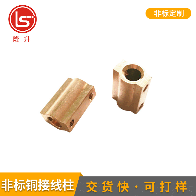 非标表箱铜接线柱 墙壁开关接线柱接线端子 电表方孔接线柱加工
