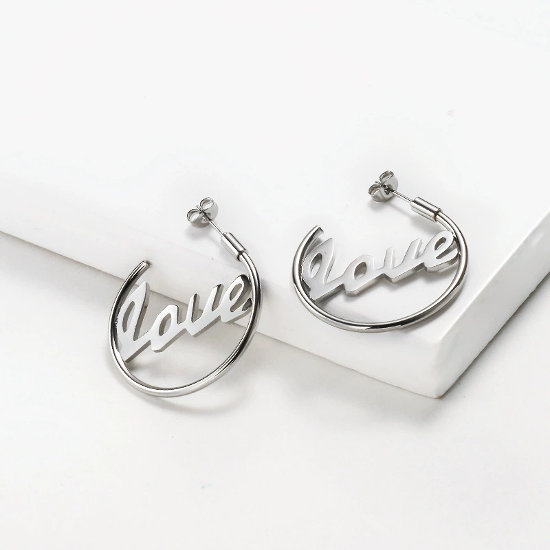 Brand earrings, golden pendant, 18 carat, internet celebrity