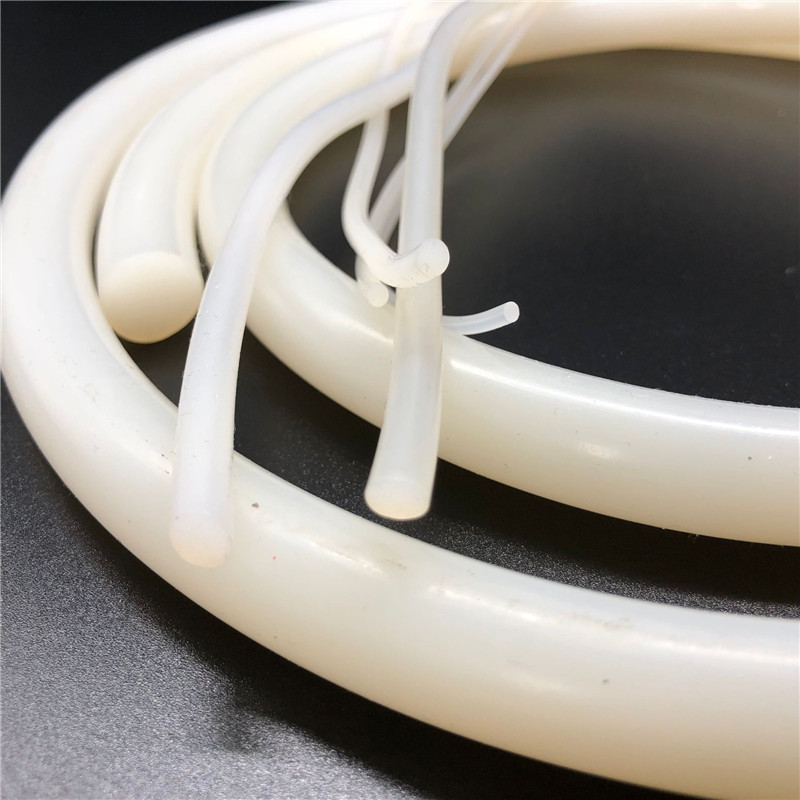硅橡胶实心圆条 防水耐高温高弹性密封条0.1234567890mm白色软棒