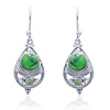 Retro turquoise fashionable earrings, wish, Amazon, European style