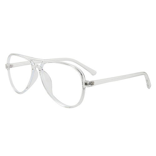 Radiation-proof and blue light blocking flat lenses with TR90 frame, large frame frog glasses, decorative street photography eyeglass frames