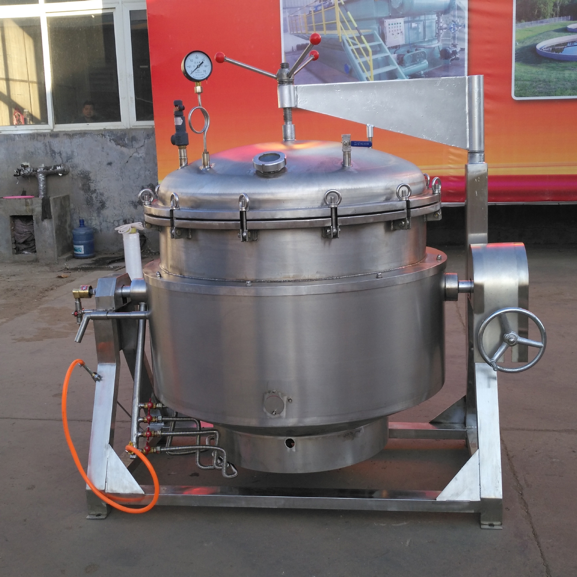 粽子高温高压蒸煮锅 600L电加热可倾斜粽子蒸煮罐 大骨头高压煮锅