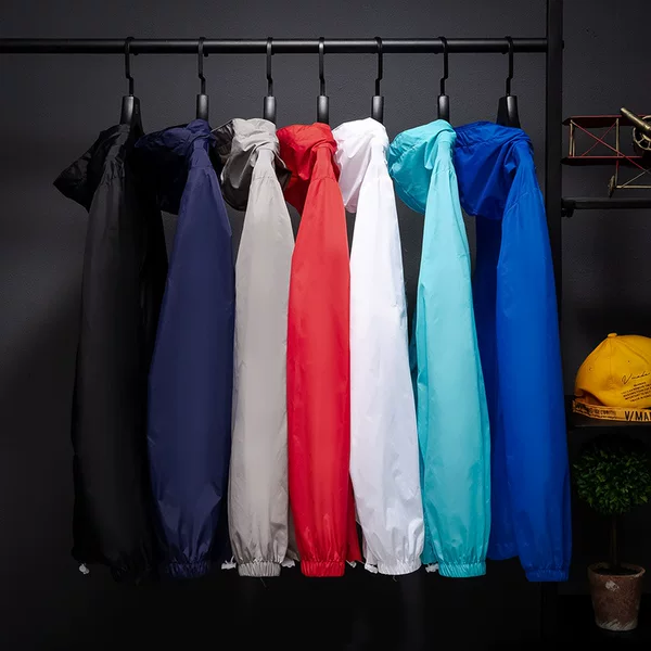 Sun protection clothing summer men's skin windbreaker opaque UV plus size loose hooded outdoor fashion brand generation hair