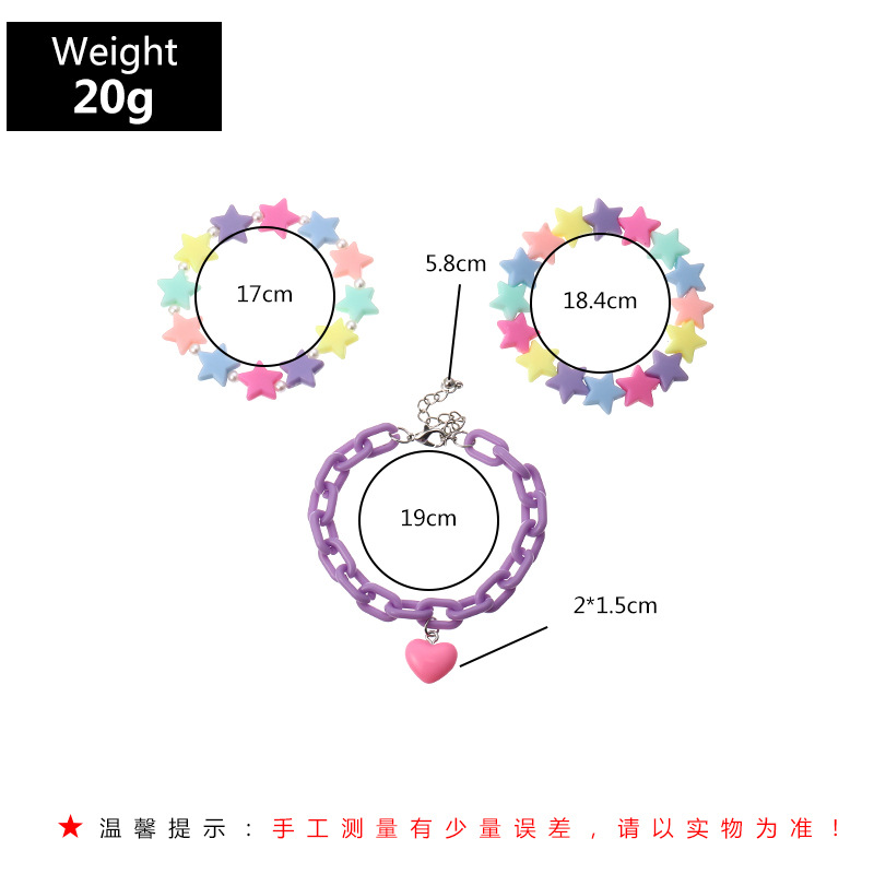 Wholesale Sweet Lovely Resin Love Heart-shaped Bracelet For Women display picture 2