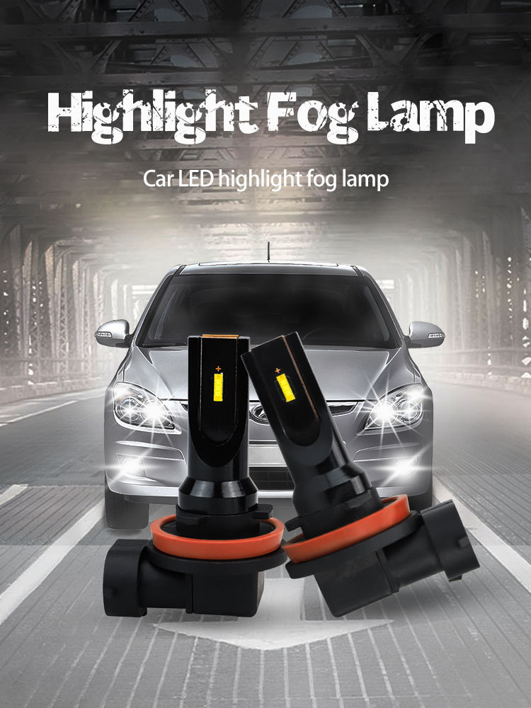 廠家直銷1860光源/6000k汽車霧燈燈泡9005/9006/H10 LED前照燈