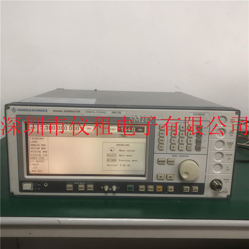 销售 租赁 回收 德国R&S 信号源 SMIQ03B 信号发生器 SMIQ 03B