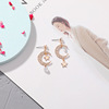 South Korean goods, earrings, long universal ear clips, internet celebrity, no pierced ears