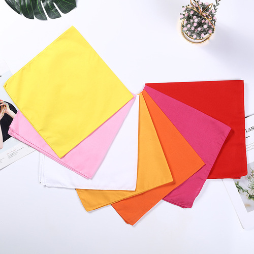 Factory direct supply new pure color sweat absorbent headscarf sports breathable outdoor cycling sweat towel for men and women fashionable square scarf