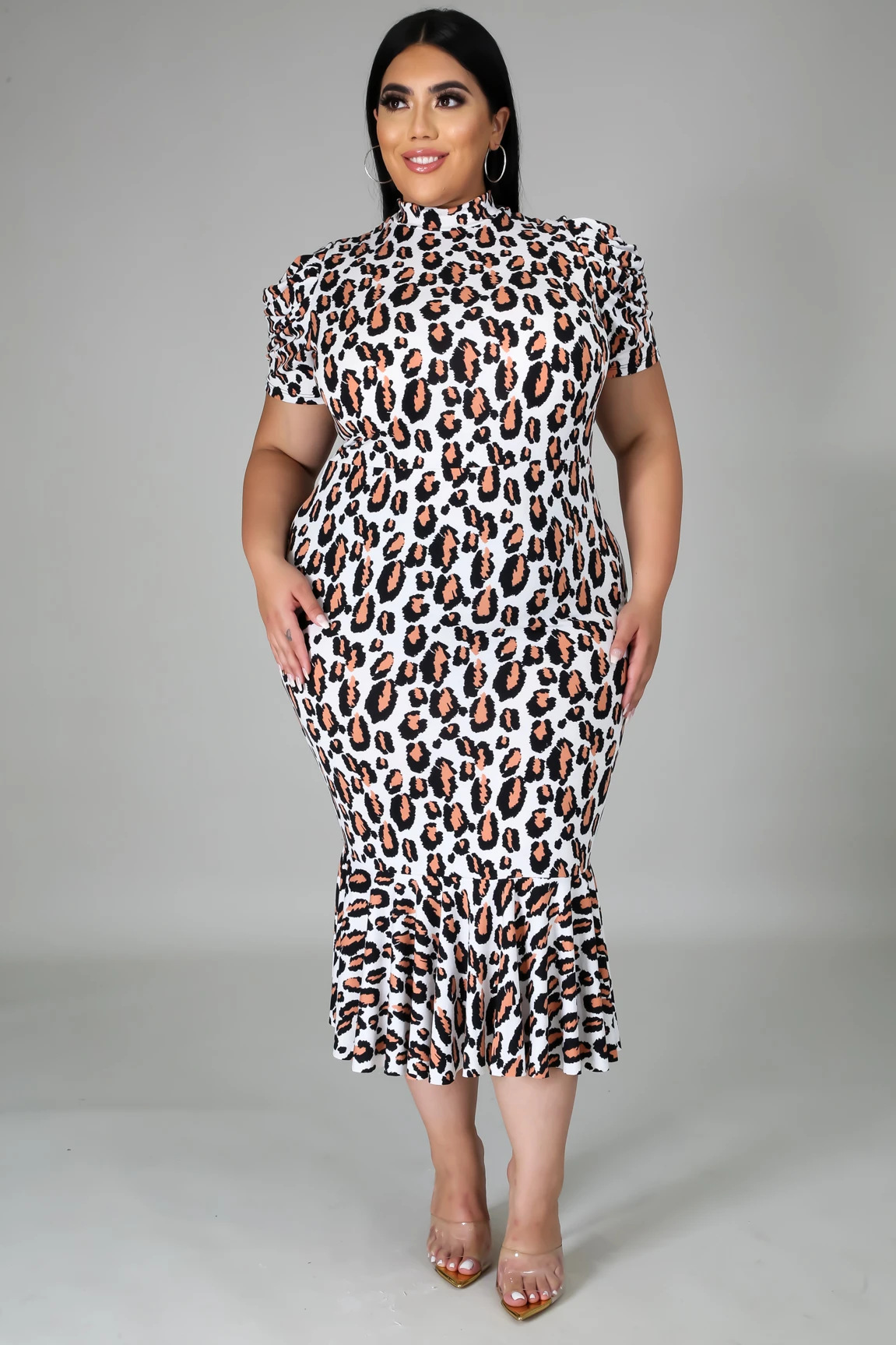 Slim Leopard Print Sexy Dress Women Wholesale