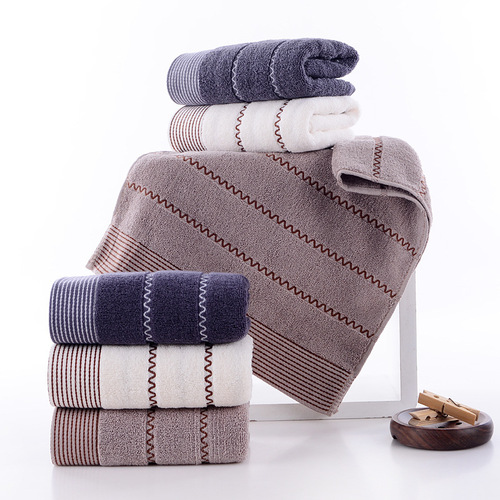 Pure cotton towel adult face home use thick daily necessities water pattern pure cotton 32-ply towel logo