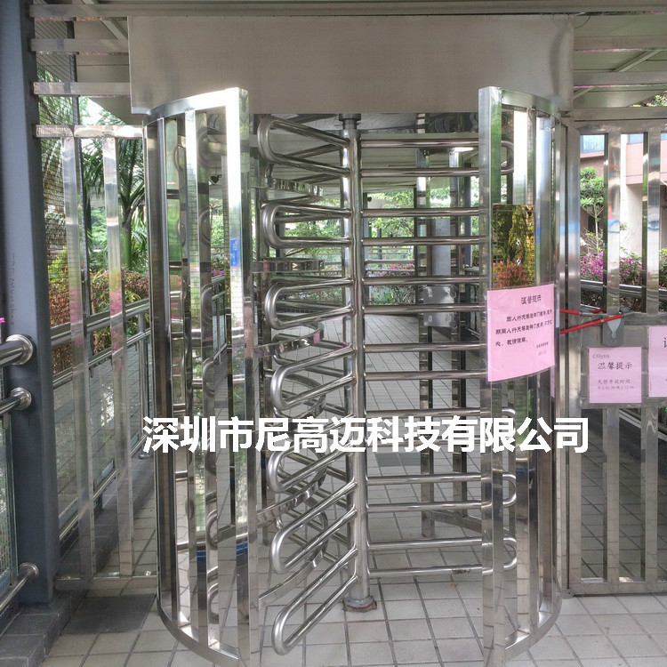 全高旋转门小区不锈钢转闸门上海苏州旋转闸工地不锈钢出入口闸机