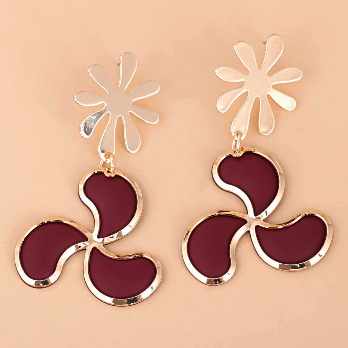 Boucles D&#39;oreilles Feuille De Mode display picture 6