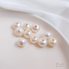 Organic round beads from pearl, jewelry, accessory