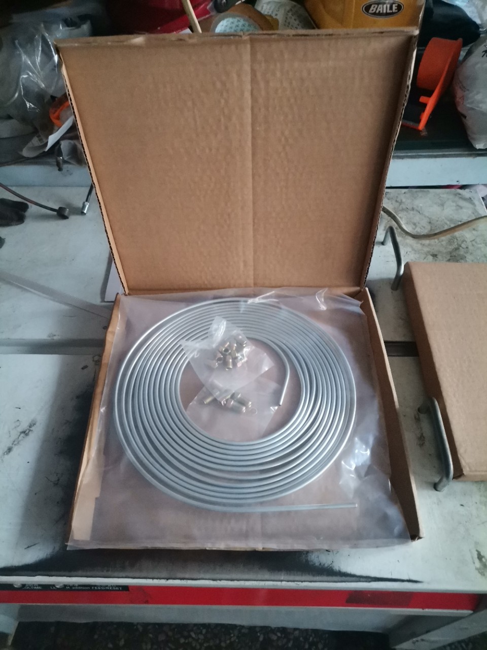 Copper Connector Self-Locking Oil Pipe Joint, Easy to Replace Set, Brake Pipe, Brake Line Connector Brass