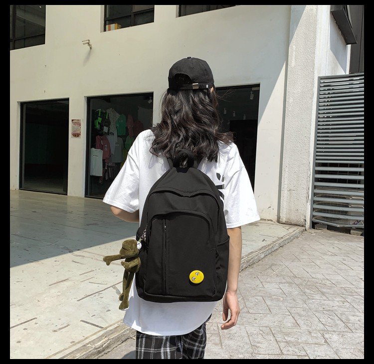 Schoolbag New Korean Fashion Campus Large Capacity Solid Color Backpack Simple Backpack Wholesale Nihaojewelry display picture 49