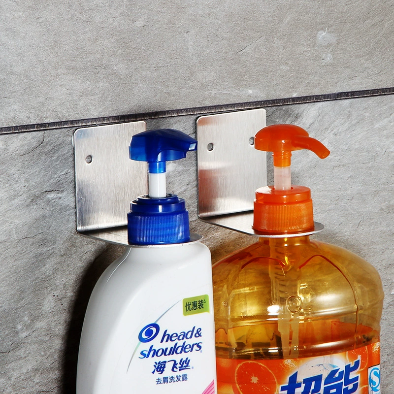 304 Подвесная стойка из нержавеющей стали Ванная комната Стеллаж для хранения геля для душа Настенная подвесная стойка для ванной комнаты для дезинфицирующего средства для рук