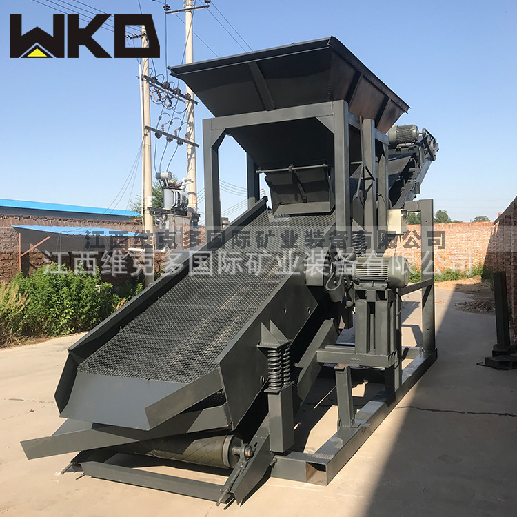 湖南出售大型移动式筛沙机 50型滚筒筛沙机 沙土石粉筛沙分离设备