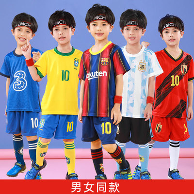 足球服套装儿童宝宝小孩童装球衣定制小学生足球训练班队服幼儿园