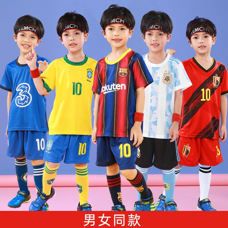 足球服套装儿童宝宝小孩童装球衣定制小学生足球训练班队服幼儿园