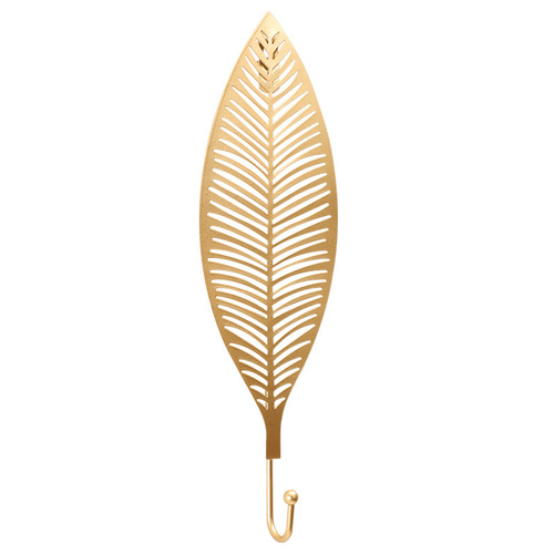 Nordic metal leaf hook ins style creative cloakroom model room entry key rack leaf hook decoration