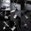 Brand necklace hip-hop style stainless steel, accessory, internet celebrity, European style