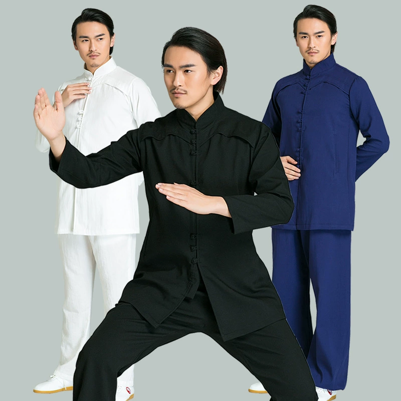 Костюм Тайцзи WuNong, весенне-осенний для мужчин, одежда для практики Чжуншань/Танг, ушу, китайский стиль, для выступлений