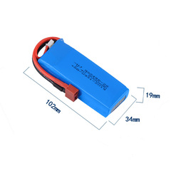 Suitable for Weili 144001 upgraded 7.4V 3000MAH RC remote control car universal large capacity 2S lithium battery