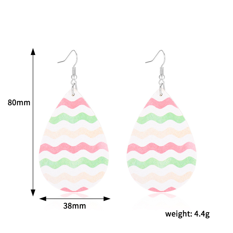 New Fashion Trend Drop Leather Earrings display picture 16