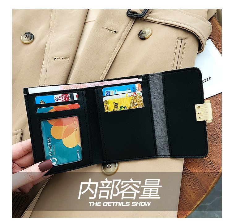 Fashion Contrast Color Simple Wallet display picture 15