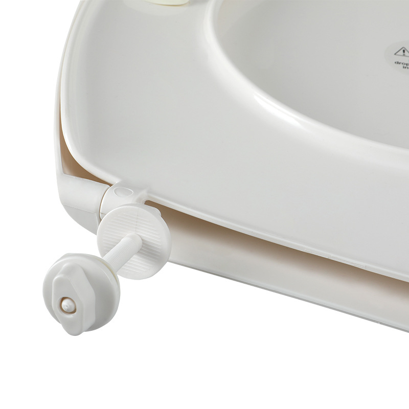 Color sólido engrosada en forma de U de 18 pulgadas universal de plástico PP cubierta de inodoro asiento de inodoro cubierta inferior cubierta de inodoro de color sólido europeo