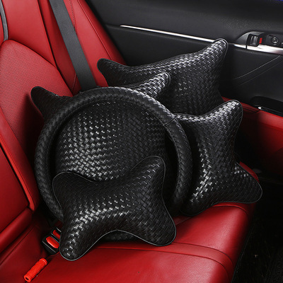 automobile Headrest Pillows Waist Car chair Neck Pillow Four seasons Pure handwork weave vehicle Car Waist suit