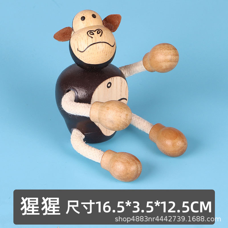 Figura Mini de Animales de Madera 18 Modelos Madera para Niños image 20