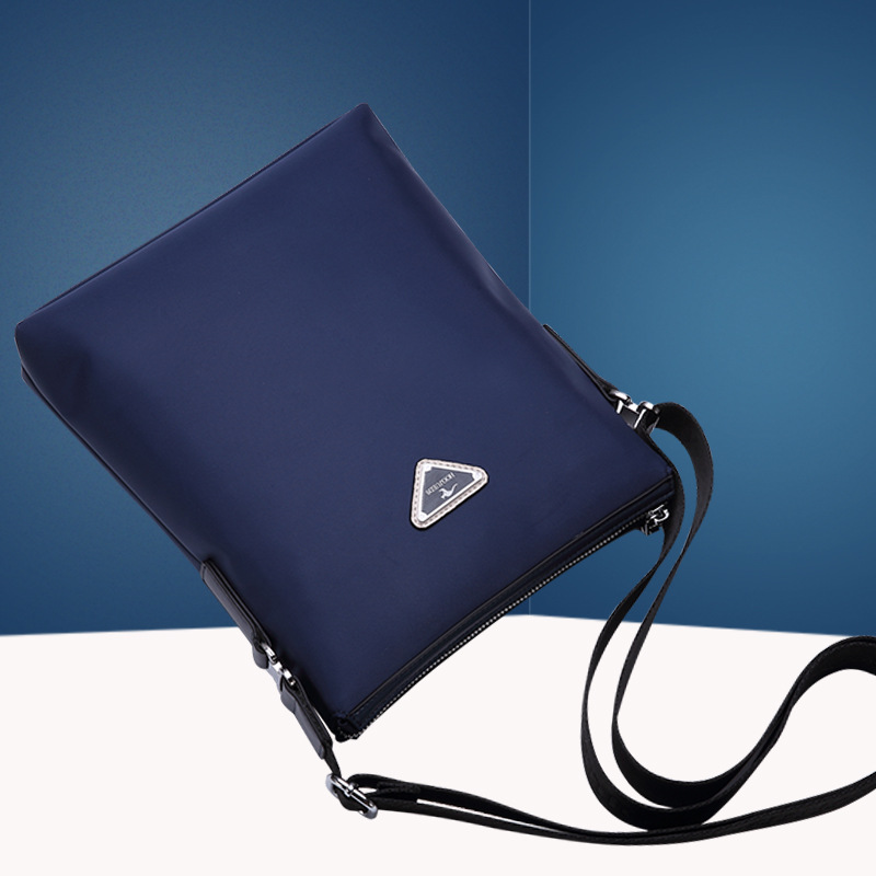 创意新款防水牛津布单肩包 男士商务休闲撞色袋鼠斜挎男包单肩包|ru