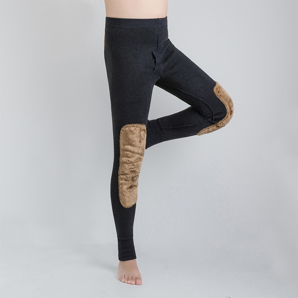 吉菲特 Cashmere warm trousers for men and women, woolen knee pads, elastic leggings