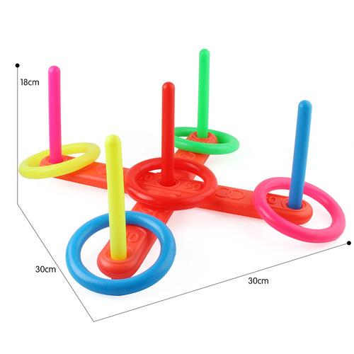 Children's ring toy cross 5-ring throwing ring creative educational fitness parent-child throwing ring sports equipment