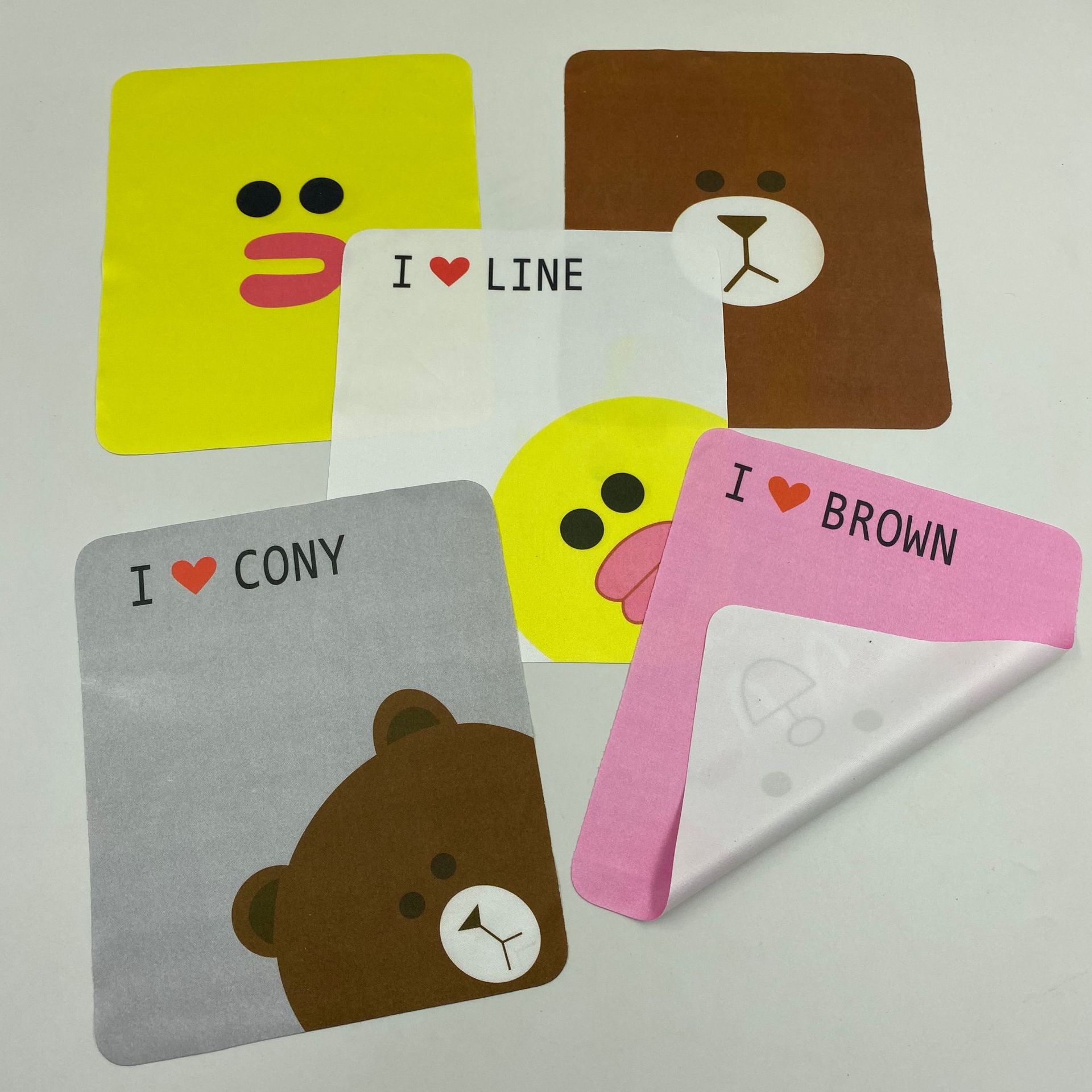 Fashion Cartoon Heat Transfer Pattern Eye Cloth Children's Eye Cloth Custom Wholesale Eye Cloth