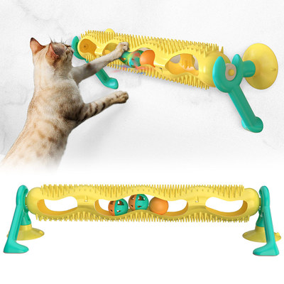 新款猫咪轨道球玩具猫咪转盘逗猫神器猫咪益智玩具发光球亚马逊