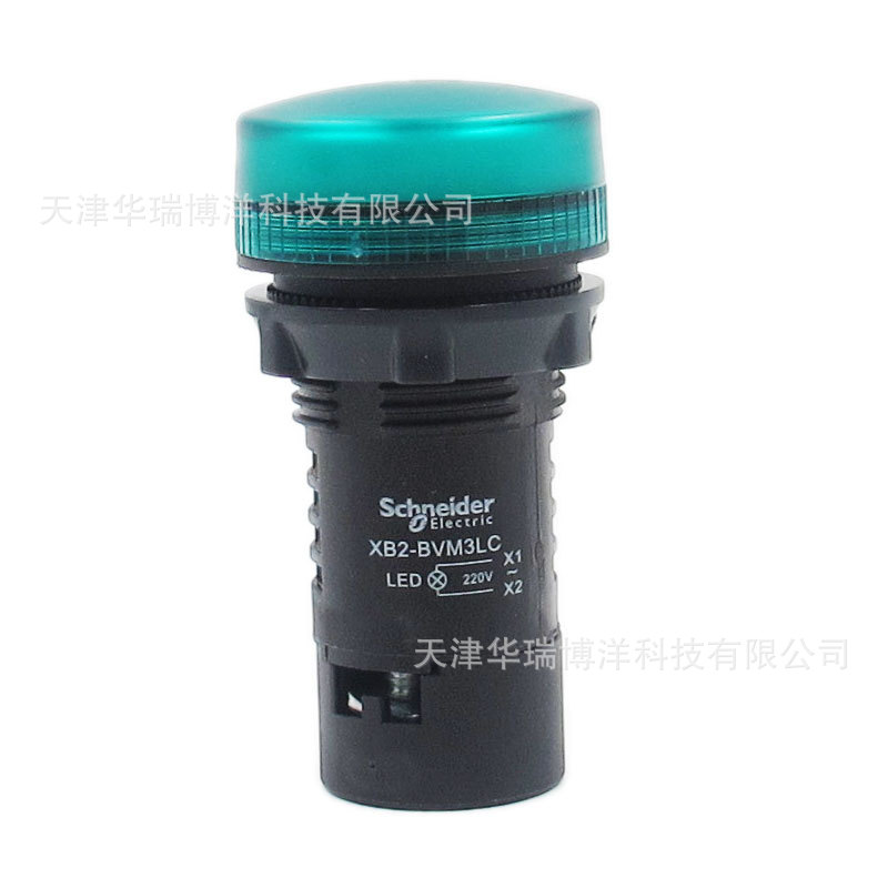 指示灯XB2BVM3LC指示灯AC220V绿色LED指示灯22mm指示灯