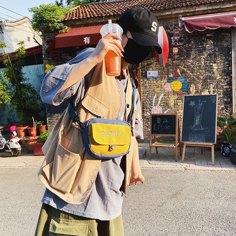 Canvas Kleine Tasche Für Frauen 2020 Neuer Stil Ins Japanische Antike Niedlich Und Vielseitig Student Kunst Schulter Umhängetasche display picture 51