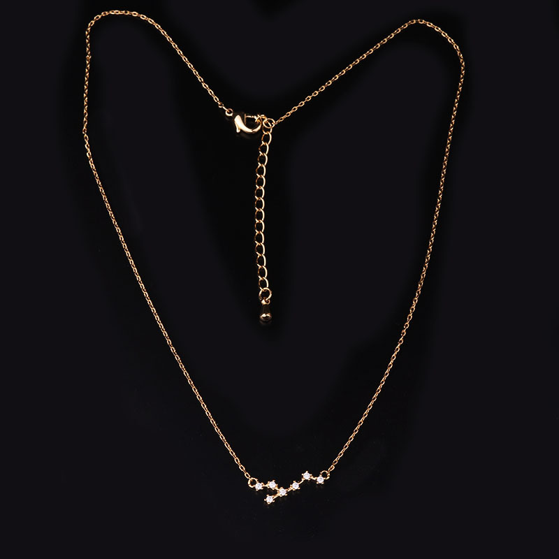Womenu0027S Fashion Constellation Copper Necklace Inlay Zircon Copper Necklaces