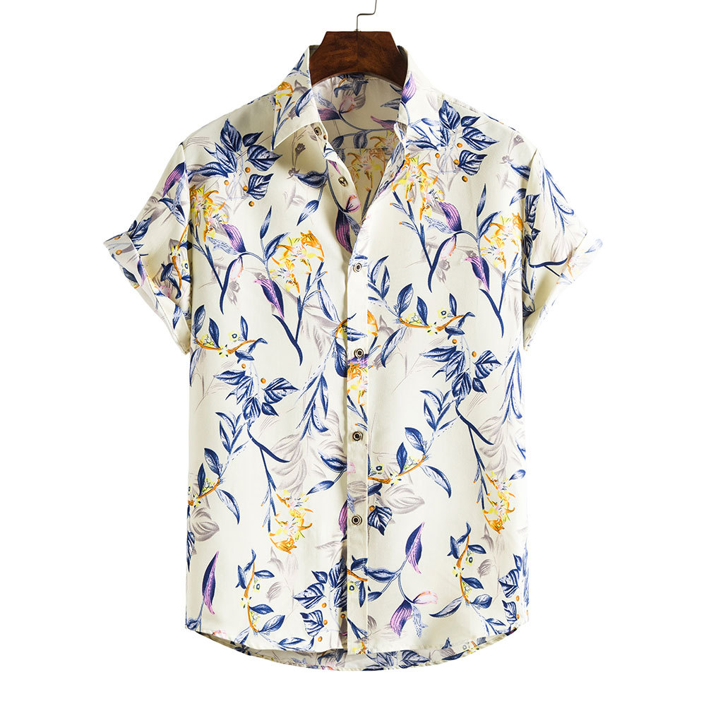 Men's Ditsy Floral Blouse Men's Clothing display picture 179