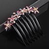 Korean rhinestone hair combed headgear temperament, seven -toothed, combed hair, hairpin hair card Korean card