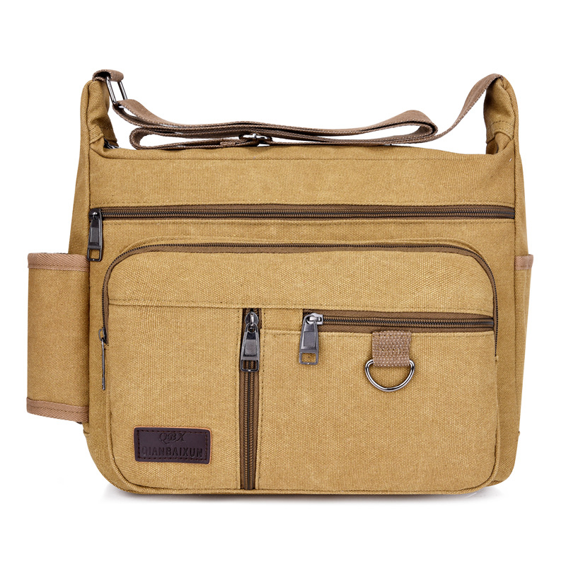 新款帆布单肩包大容量工具包加工定制款布包2021款简约复古布包|ms