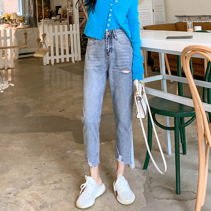 Pantalon léger femme en coton - Ref 3430260 Image 6