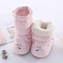 嬰兒棉鞋冬季軟底0-2歲男女寶寶學步鞋棉鞋加絨加厚新生兒高邦鞋