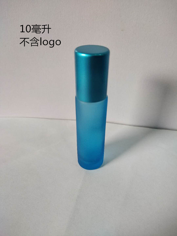 Doterui 10ml botella de bola de rodillo esmerilado colorido botella de cuentas botella de aceite esencial de vidrio botella de aceite de labios botella vacía entrega de fábrica