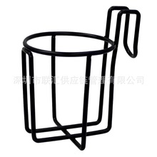 鐵線工藝品 懸壁式水杯架 黑色杯子架杯子鐵線掛籃 批發定制