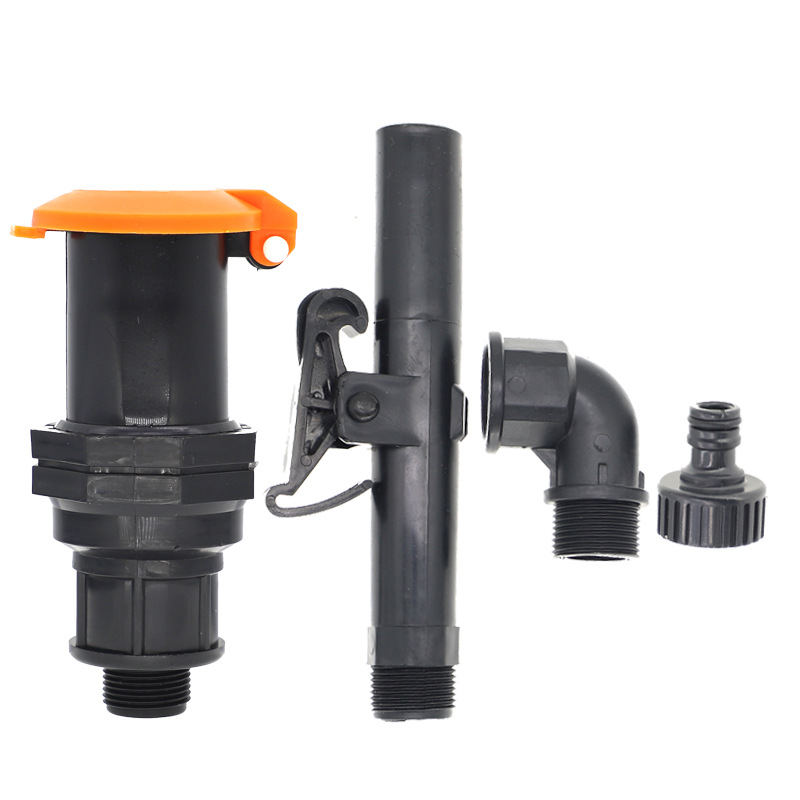 Válvula de toma de agua naranja de 6 puntos estilo Leo jardín granja huerto accesorios de riego por pulverización sin impuestos