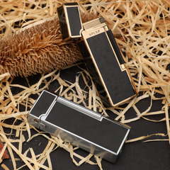 廠家批發新款金屬砂輪斜火打火機創意時尚雕刻樹脂廣告禮品定 制