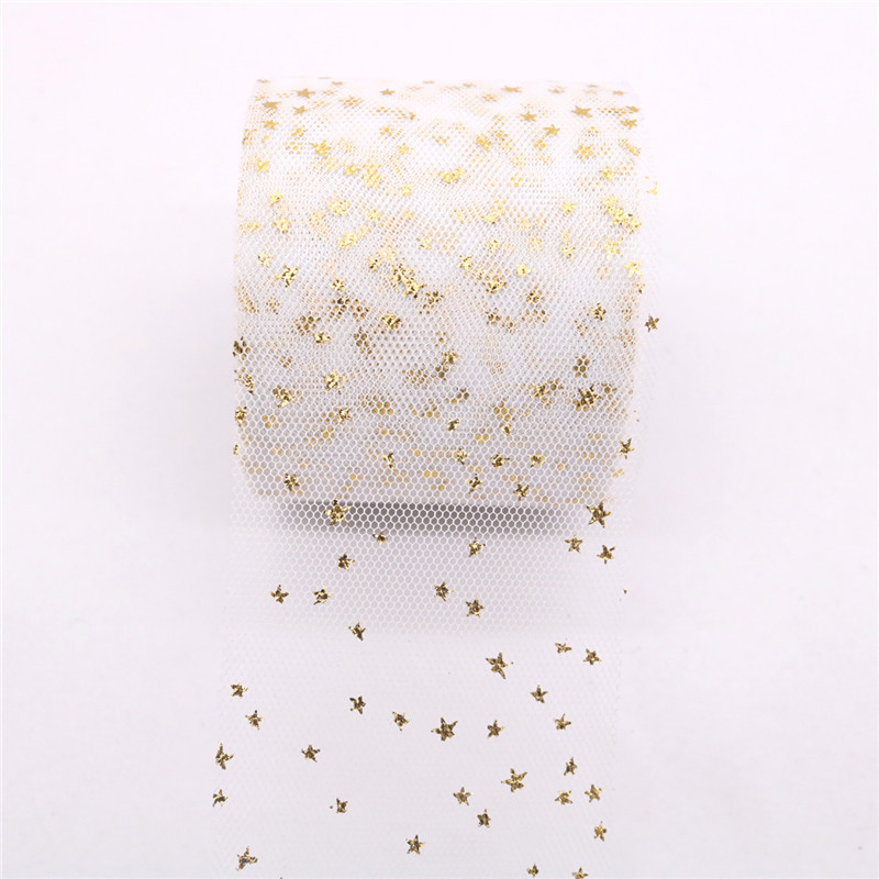 Bronzieren Fünfzackigen Sternnetz Garnrolle Kinder Bogen Haarnadel Prinzessin Puppe Garn Rock Zubehör display picture 11